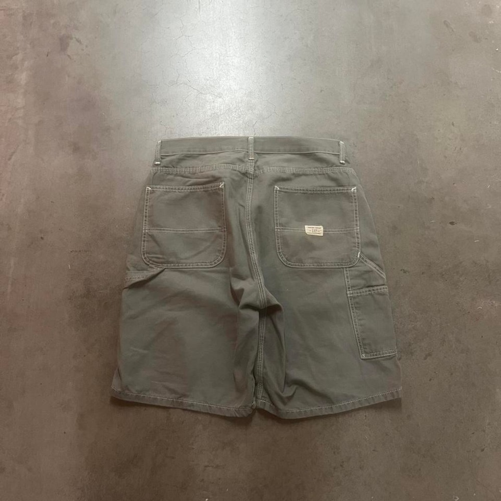 Vintage gap green‎ men's carpenter shorts baggy skater workwear faded